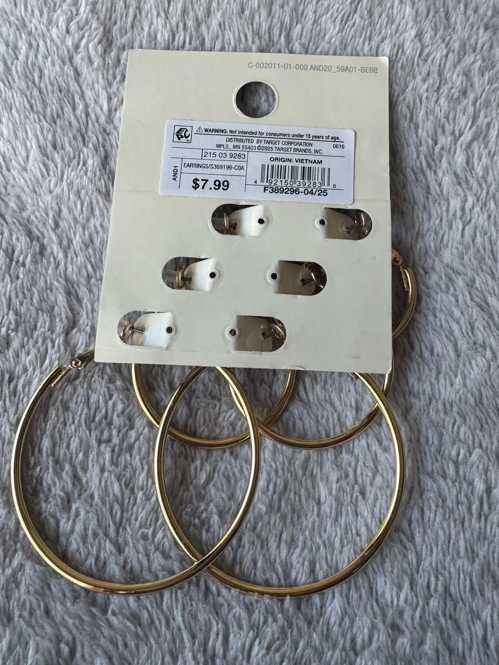 Lot of 6 A New Day Gold Toned Earrings Various Styles - Picture 9 of 10